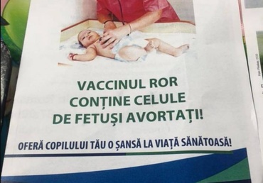 Broșuri anti-vaccinare cu informații false, care poartă siglele Ministerului Sănătății și UNICEF, au fost distribuite bucureştenilor